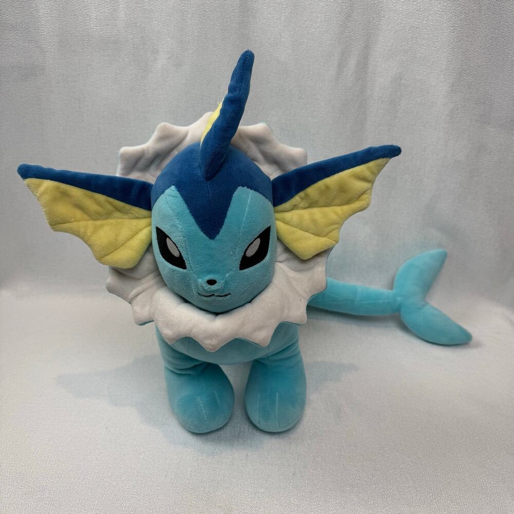 Pokemon 2020 Blue Vaporeon Plush Build -A -Bear  23" L 16" H Eeveelution w/ Tag
